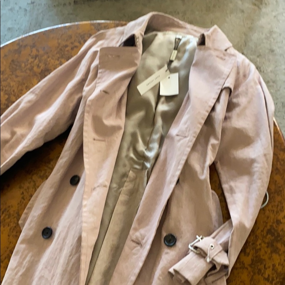 Marc Jacobs NWT cotton trench coat 🧥 lilac 2-4 - Picture 2 of 9